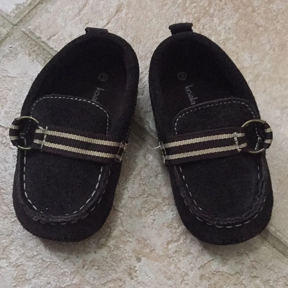 Koala Baby Boys Suede Loafer Moccasin Slippers